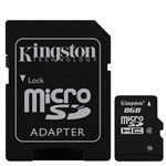 Ficha técnica e caractérísticas do produto Cartão de Memoria 8Gb Classe 10 Micro 3,3V Kingston