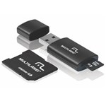 Ficha técnica e caractérísticas do produto Cartão de Memória 8gb 3 Em1 Micro SD + Adaptador SD + Leitor Usb Classe 4 Multilaser