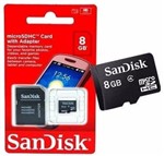 Ficha técnica e caractérísticas do produto Cartão de Memória 8gb Micro Sd com 1 Adapter - Sandisk