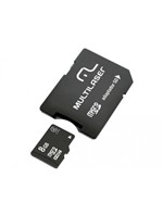 Ficha técnica e caractérísticas do produto Cartão de Memória 8GB Micro SD Multilaser com Adaptador MC004