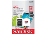 Ficha técnica e caractérísticas do produto Cartao de Memoria 8gb Micro Sd Ultra Sandisk