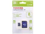 Cartão de Memória 8GB Micro SDHC Classe 10 - com Adaptador - Toshiba