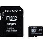Ficha técnica e caractérísticas do produto Cartão de Memória 8Gb Micro Sdhc com Adaptador Classe 4 Sr-8C4 Sony