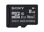 Ficha técnica e caractérísticas do produto Cartao de Memoria 8GB Micro SDHC com Adaptador SR-8UY2 Classe 10 SONY