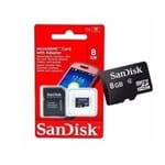Ficha técnica e caractérísticas do produto Cartão de Memória 8GB Sandisk
