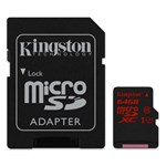Ficha técnica e caractérísticas do produto Cartão de Memória Classe 10 Micro Sdxc 64Gb Sdca3/64Gb Kingston