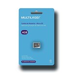 Ficha técnica e caractérísticas do produto Cartão de Memória Classe 4 4GB Preto Multilaser - MC144