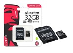 Ficha técnica e caractérísticas do produto Cartão de Memória 32gb Kingston + Adaptador