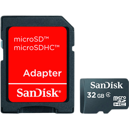 Cartão de Memória 32Gb Micro Sd + Adaptador SD