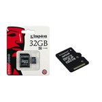 Ficha técnica e caractérísticas do produto Cartão de Memória 32gb Micro Sd C/ Adapt. Kingston Sdc4/32gb