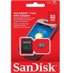 Ficha técnica e caractérísticas do produto Cartão de Memória 32GB Micro Sd Sandisk - 4918