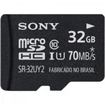 Ficha técnica e caractérísticas do produto Cartão de Memória 32Gb Micro Sdhc com Adaptador Classe 10 Sr-32Uy2 Sony