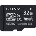 Ficha técnica e caractérísticas do produto Cartão de Memória 32gb Micro Sdhc com Adaptador Classe 10 Sr-32uy2 Sony
