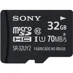 Ficha técnica e caractérísticas do produto Cartão de Memória 32GB Micro SDHC com Adaptador CLASSE 10 - Sony