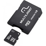 Ficha técnica e caractérísticas do produto Cartão de Memória 32GB Micro SDHC com Adaptador MC111 Classe 10 MULTILASER - Multilaser
