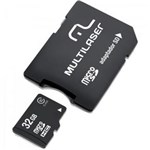 Ficha técnica e caractérísticas do produto Cartão de Memória 32Gb Micro Sdhc com Adaptador Mc111 Classe 10 Multilaser