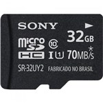 Ficha técnica e caractérísticas do produto Cartão de Memória 32GB Micro SDHC com Adaptador SRAC-A1 - Sony