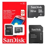 Ficha técnica e caractérísticas do produto Cartao de Memoria 32gb Sandisk Micro Sd C/ Adapt