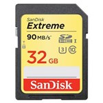 Ficha técnica e caractérísticas do produto Cartão de Memória 32GB SDHC Extreme 90 Mb/S Classe 10 - Sandisk SDSDXNE