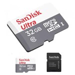 Ficha técnica e caractérísticas do produto Cartão de Memória 32gb Ultra Sandisk Classe 10