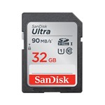 Ficha técnica e caractérísticas do produto Cartão de Memória 32GB Ultra SDHC 90MB/s SanDisk