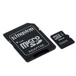 Ficha técnica e caractérísticas do produto Cartao de Memoria Kingston 16GB Micro SDHC Classe 10 + ADAPT SD - SDC10/16GB