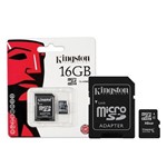 Memory Sd 64GB Micro/Sdhc Kingston Classe 10 (Sdcs/64GB) *