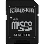 Cartão de Memória Kingston 8GB MicroSDHC com Adaptador SD (classe10)