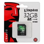Ficha técnica e caractérísticas do produto Cartão de Memória Kingston 32GB SD10V/32GB