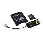 Ficha técnica e caractérísticas do produto Cartão de Memória Kingston Micro SD 16GB Classe 4 com Adaptador SD e Kit Mobility