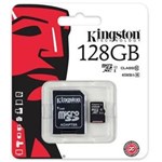 Ficha técnica e caractérísticas do produto Cartão de Memoria Kingston Micro Sd 128Gb 80Mb Sdc10