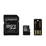 Ficha técnica e caractérísticas do produto Cartão de Memória Kingston Micro SDHC 32GB Classe 10 com Adaptador USB e SD - MBLY10G2/32GB
