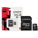Ficha técnica e caractérísticas do produto Cartao de Memoria Kingston Sdc4/16Gb Micro Sdhc 16Gb Classe