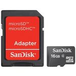 Ficha técnica e caractérísticas do produto Cartão de Memória Micro Sandisk 16gb Sdsdqm016gbb35a Preto