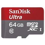 Ficha técnica e caractérísticas do produto Cartão de Memória Micro Sandisk 64GB SDSDQUAN-G4A
