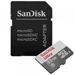 Ficha técnica e caractérísticas do produto Cartão de Memória Micro Sandisk 32GB Class 10 + Adaptador