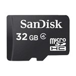 Ficha técnica e caractérísticas do produto Cartão de Memória Micro Sandisk 32GB SDSDQM032GBB35A Preto - Mais Capacidade para Seu Dispositivo