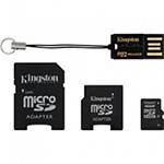 Ficha técnica e caractérísticas do produto Cartão de Memória Micro SD 16GB 1 Adpt. + Pen MBLY4G2 16GB - Kingston