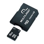 Ficha técnica e caractérísticas do produto Cartão de Memória Micro SD 16GB + Adaptador SD Multilaser - MC110