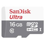 Ficha técnica e caractérísticas do produto Cartão de Memória Micro SD 16GB C/ Adapt. Classe 10 Sandisk.