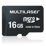 Ficha técnica e caractérísticas do produto Cartão De Memoria Micro Sd 16gb Com Adaptador - Multilaser