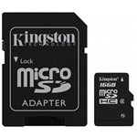 Ficha técnica e caractérísticas do produto Cartão de Memoria Micro Sd 16Gb | Sdcs16Gb | Kingston