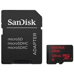 Ficha técnica e caractérísticas do produto Cartão de Memória Micro Sd 128GB 80mb/s Ultra com Adaptador Sd - Sandisk