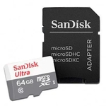 Ficha técnica e caractérísticas do produto CARTÃO DE MEMÓRIA MICRO-SD 64GB SANDISK ULTRA 80 mb/s