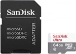 Ficha técnica e caractérísticas do produto Cartão de Memória Micro SD 64GB Ultra Speed 80MB/S 533X - Sandisk