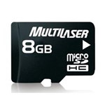 Ficha técnica e caractérísticas do produto Cartão de Memória Micro Sd 8 Gb Multilaser
