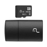 Ficha técnica e caractérísticas do produto Cartão de Memória Micro Sd 8Gb + Adaptador Usb Pen Drive Nf