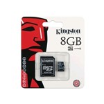 Ficha técnica e caractérísticas do produto Cartão de Memória Micro SD 8GB Class 4 - Kingston
