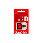 Ficha técnica e caractérísticas do produto Cartão de Memória Micro Sd 8gb Sandisk