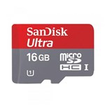Ficha técnica e caractérísticas do produto Cartão de Memória Micro Sd Classe 10 16 Gb de Memória - Sandisk